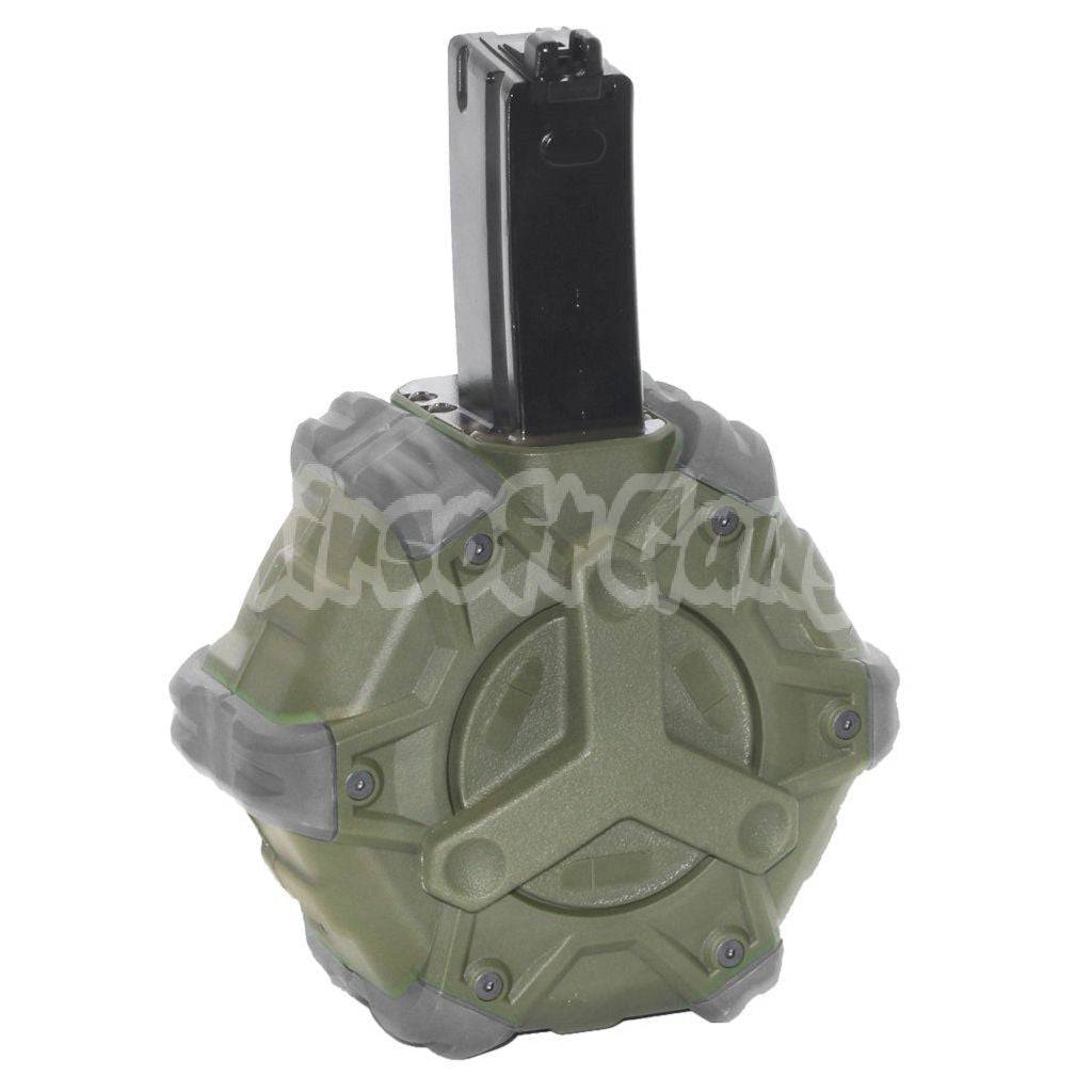 Airsoft WE 350rd Gas Drum Magazine for WE AP APACHE MP5 Series GBB Rif ...