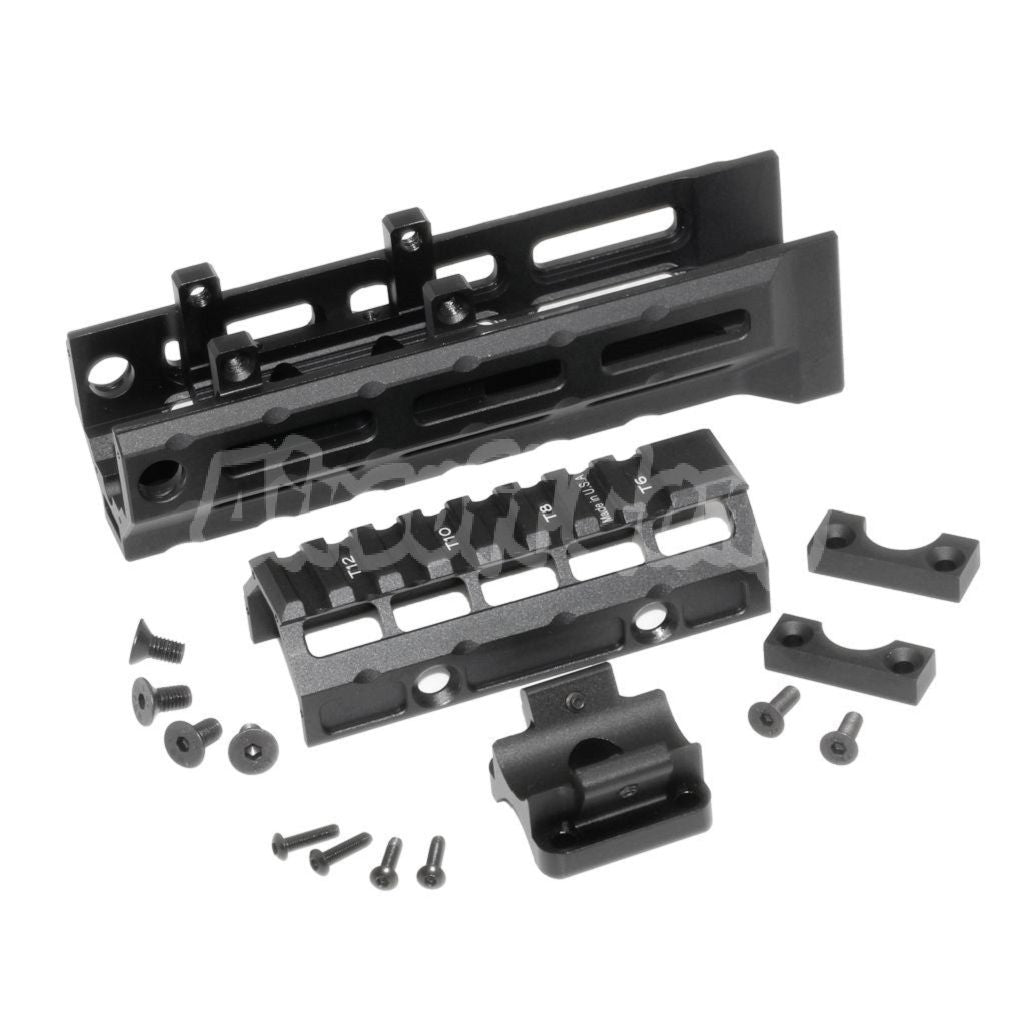 Airsoft 5KU 153mm M-LOK Universal Handguard Kit Rail System for LCT GHK CYMA D-BOYS E&L AK47 AK74 Series Airsoft Rifle Black