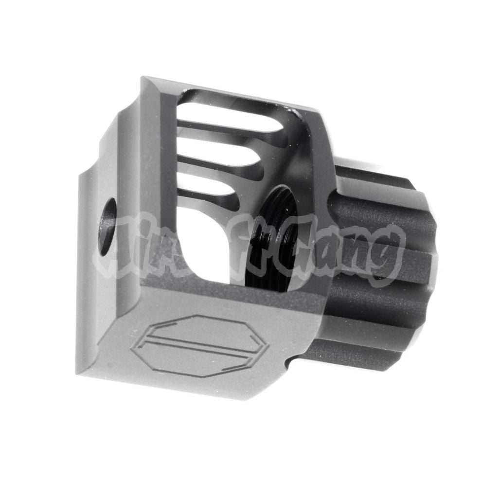 5KU CNC Aluminium LAF-24 Style Muzzle Brake Flash Hider +24mm CW Black