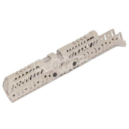 Airsoft 5KU 295mm SPORT 4 Modular Handguard Kit Rail System for D-BOYS GHK LCT AKM AK74 Series Airsoft Rifle Desert Tan