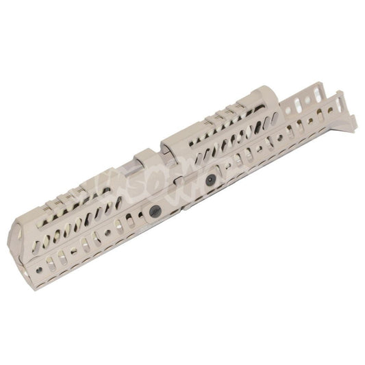Airsoft 5KU 295mm SPORT 4 Modular Handguard Kit Rail System for D-BOYS GHK LCT AKM AK74 Series Airsoft Rifle Desert Tan