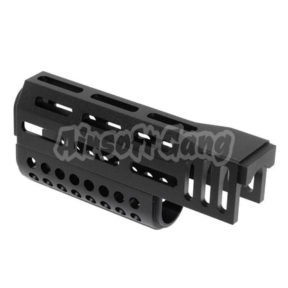 CYMA 155mm CNC Aluminum Upper Lower M-LOK Handguard Type-B For CYMA AK47 Series AEG Rifle