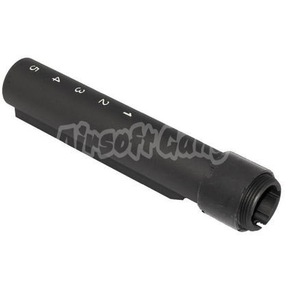 E&C 168mm 5-Position Extended Stock Pipe Buttstock Tube For E&C 416A5 Series AEG Rifle Black