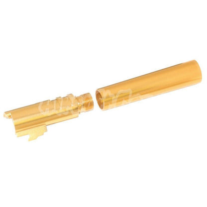 KF CNC Aluminum Bull Styled Outer Barrel +11mm CW for AW WE Tokyo Marui Hi-Capa 5.1 GBB Gold