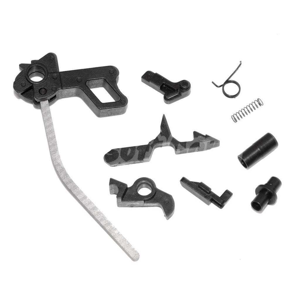 KF CNC Hammer Strut Sear Disconnector Set For AW KJ WE Tokyo Marui Hi-Capa Series GBB Pistols Black