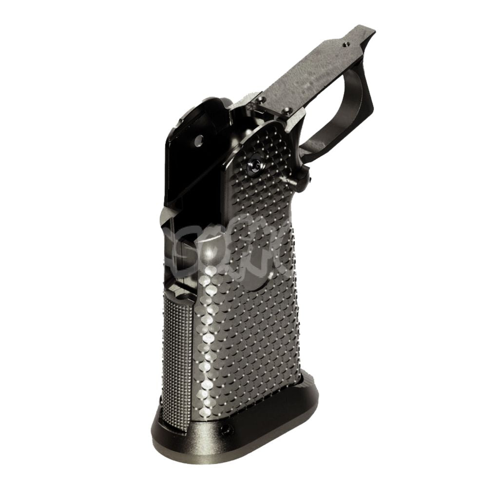 Airsoft KF CNC Aluminum Grip Set For ARMY R501 R601 R603 EMG AW WE Tokyo Marui Hi-Capa GBB Pistol Black