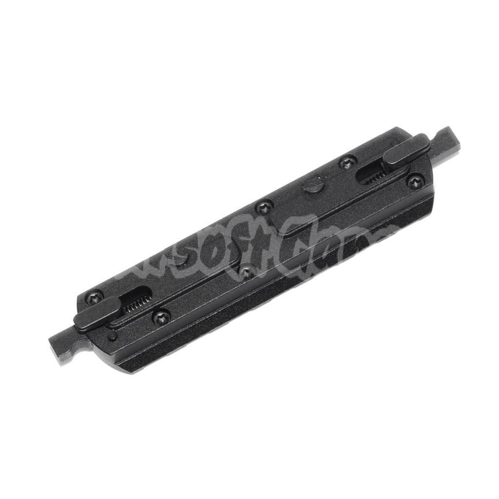 Airsoft 7-Slot Rail Section M-LOK QD Mount Black