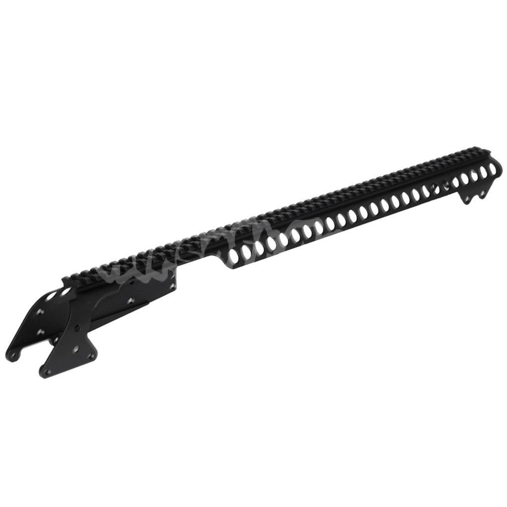 CYMA 537mm Aluminium Top Rail System with 6-Shell Carrier Holder For CYMA Tokyo Marui M870 Series Shotgun