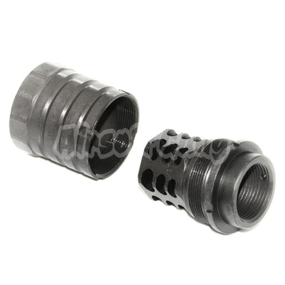 AK Muzzle Brake Kompensator 64mm -14mm CCW Für Airsoft Gewehre