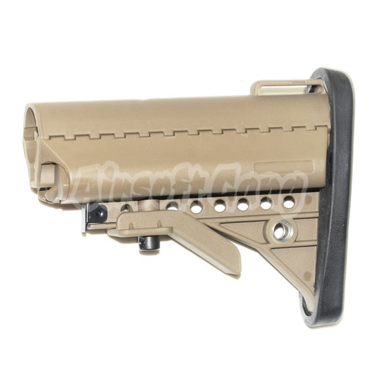 Airsoft E&C MOD Crane VT Stock for M4 M16 Series AEG Rifles Dark Earth Tan