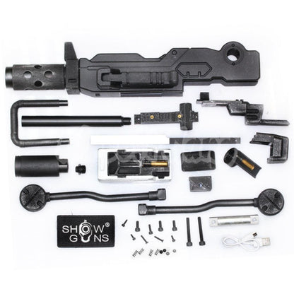Airsoft SG ShowGuns Tactical RX-79 Gundam Ground Type MG100 Machine Gun Kit with Fire Pig Light Tracer for Action Army AAP-01 GBB Pistol