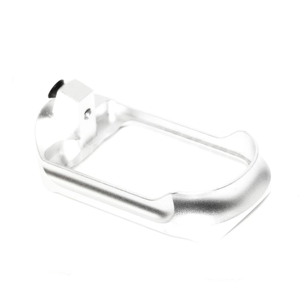 Airsoft 5KU CNC Aluminum Magwell Type-1 for Action Army AAP-01 GBB Pistol Silver