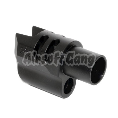 Airsoft 5KU Front Kit Compensator Type 6 for Tokyo Marui 1911 GBB Pistol Black