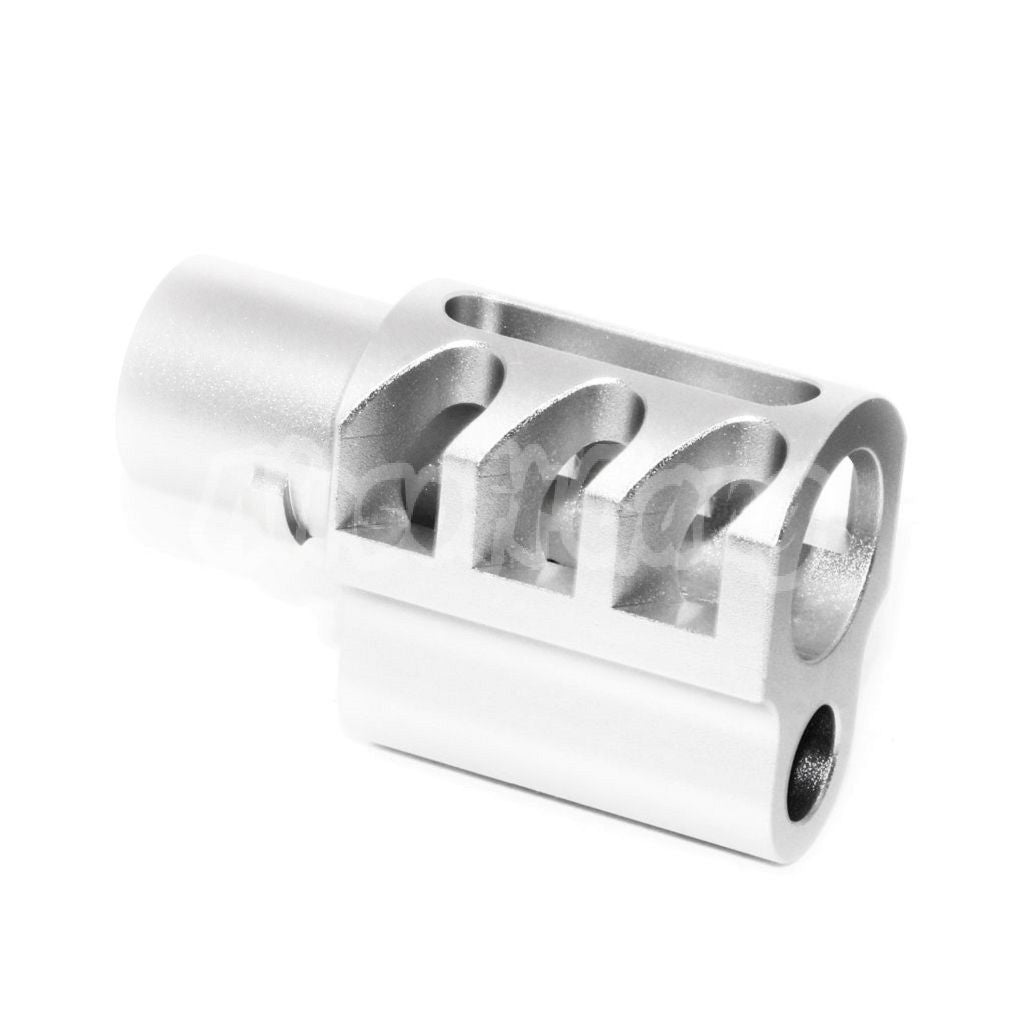Airsoft 5KU Front Kit Compensator Type 7 for Tokyo Marui 1911 GBB Pistol Silver