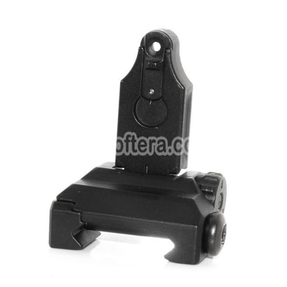 Airsoft ST Style Flip Up Folding Rear Sight For 20mm Picatinny Rail Rifles