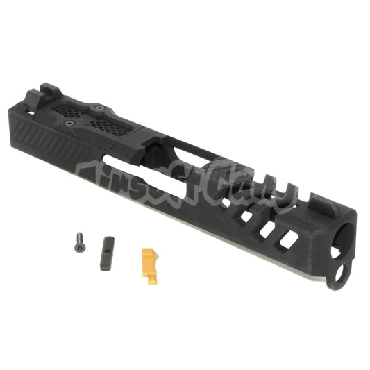 Airsoft APS EMG F1 170mm Metal Slide with Front Rear Sight For APS EMG F1 BSF Series Pistols Black