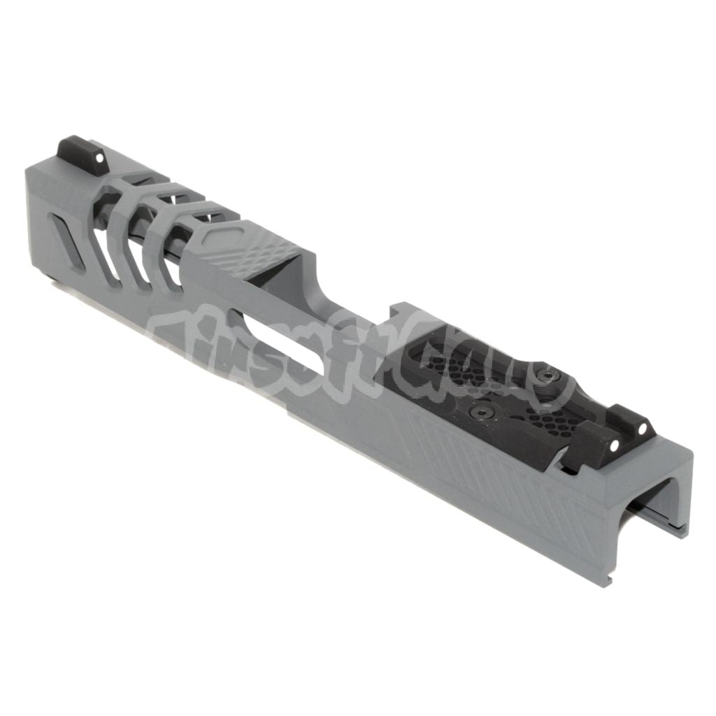Airsoft APS EMG F1 170mm Metal Slide with Front Rear Sight For APS EMG F1 BSF Series Pistols Navy Grey