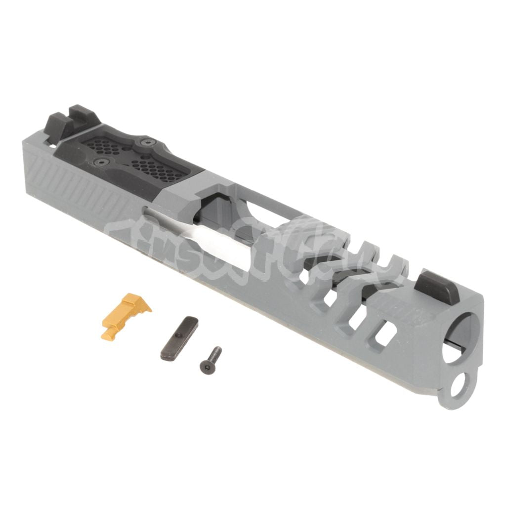 Airsoft APS EMG F1 170mm Metal Slide with Front Rear Sight For APS EMG F1 BSF Series Pistols Navy Grey