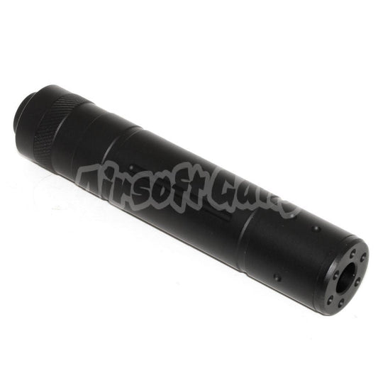 Airsoft BELL 155mm x 32mm Suppressor Silencer -14mm CCW Thread Black