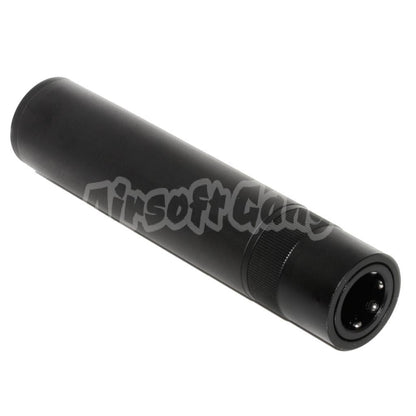Airsoft BELL 176mm x 38mm Quick Release Ball Bearing QD Suppressor Silencer Black