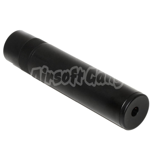 Airsoft BELL 176mm x 38mm Quick Release Ball Bearing QD Suppressor Silencer Black