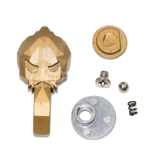 Airsoft APS Skull Ambidextrous Fire Selector(Long Type) For APS ASR PER M4 M16 AEG Rifles Gold