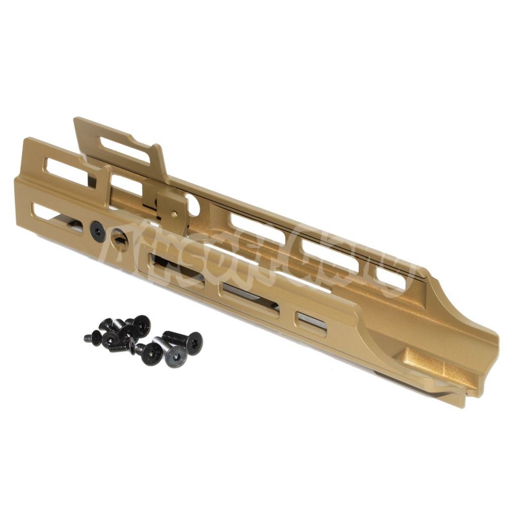 Airsoft PTS Kinetic MREX M-LOK MK2 Handguard Rail (233mm) For Cybergun VFC Tokyo Marui SCAR Dark Earth