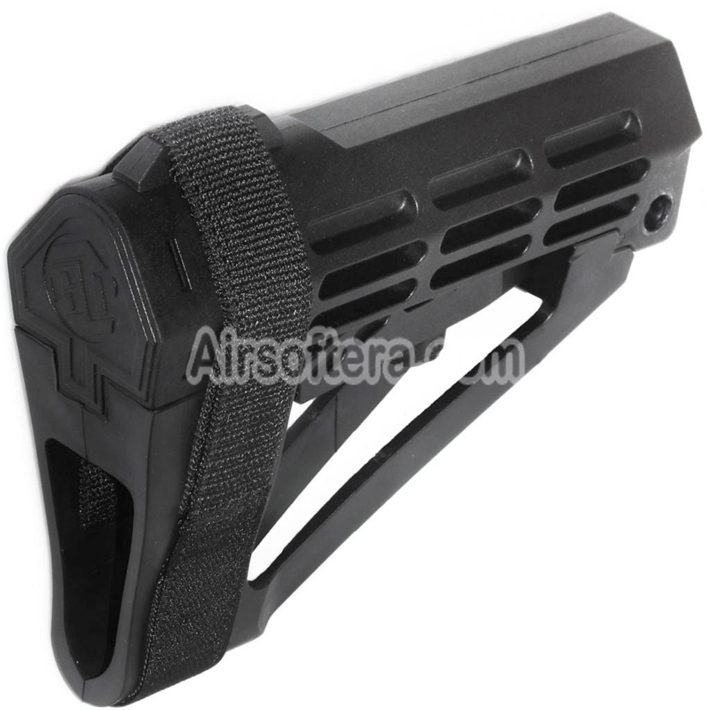 Airsoft DOUBLE BELL 180mm Polymer Stock For M4 Series GBB Rifles Black