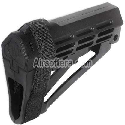 Airsoft DOUBLE BELL 180mm Polymer Stock For M4 Series GBB Rifles Black