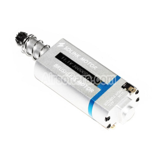 Airsoft SOLINK Ultrathin Brushless Super High Torque Motor (Long Axle) 11.1V 36000RPM For M4 M16 MP5 G3 P90 AEG Rifles