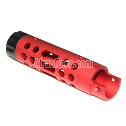 Airsoft 5KU CNC Aluminium Outer Barrel Type-A For ACTION ARMY AAP-01 GBB Pistols Red
