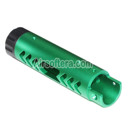 Airsoft 5KU CNC Aluminium Outer Barrel Type-C For ACTION ARMY AAP-01 GBB Pistols Green