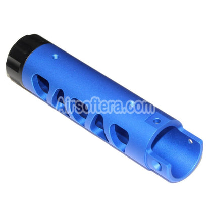 Airsoft 5KU CNC Aluminium Outer Barrel Type-D For ACTION ARMY AAP-01 GBB Pistols Blue