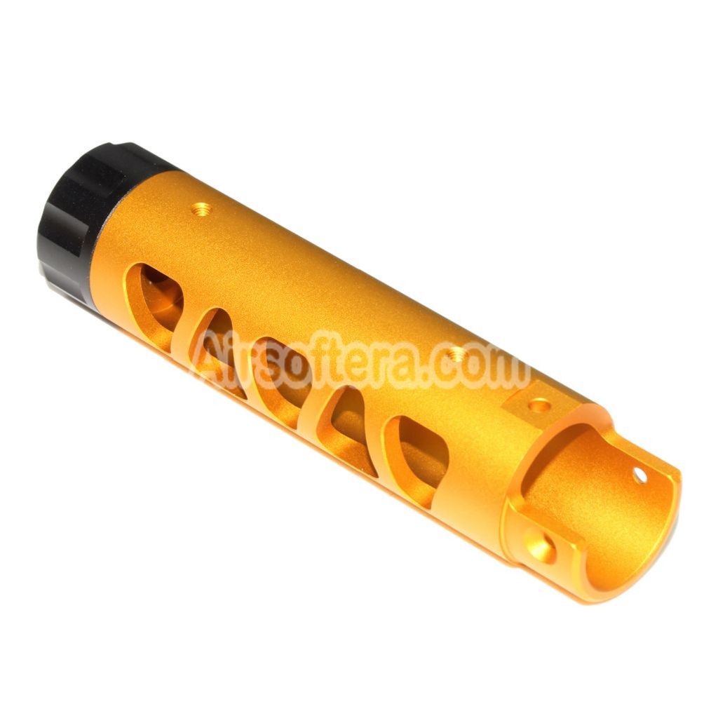Airsoft 5KU CNC Aluminium Außenlauf Typ-D für ACTION ARMY AAP-01 GBB Pistolen Gold