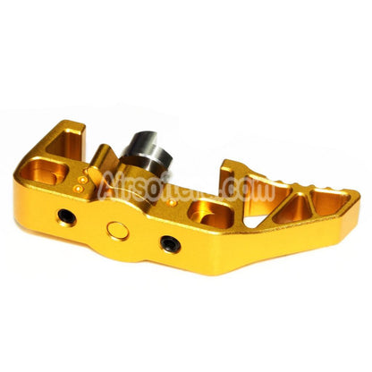 Airsoft 5KU Aluminium Selector Switch Charging Handle (Type-3) For ACTION ARMY AAP-01 GBB Pistols Gold