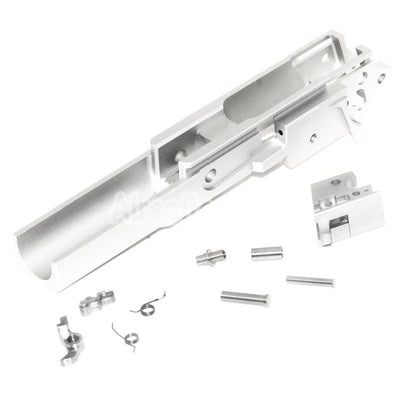 Airsoft 5KU CNC Aluminum Middle Frame Type-2 Infinity for Tokyo Marui Hi-Capa Series GBB Pistols Silver