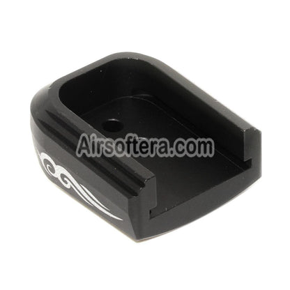 Airsoft AIP Lasered Magazine Base Plate Cover Type-3 For ARMY EMG SAI STI TTI AW WE Tokyo Marui Hi-Capa GBB Co2 Gas Pistol Magazine Black