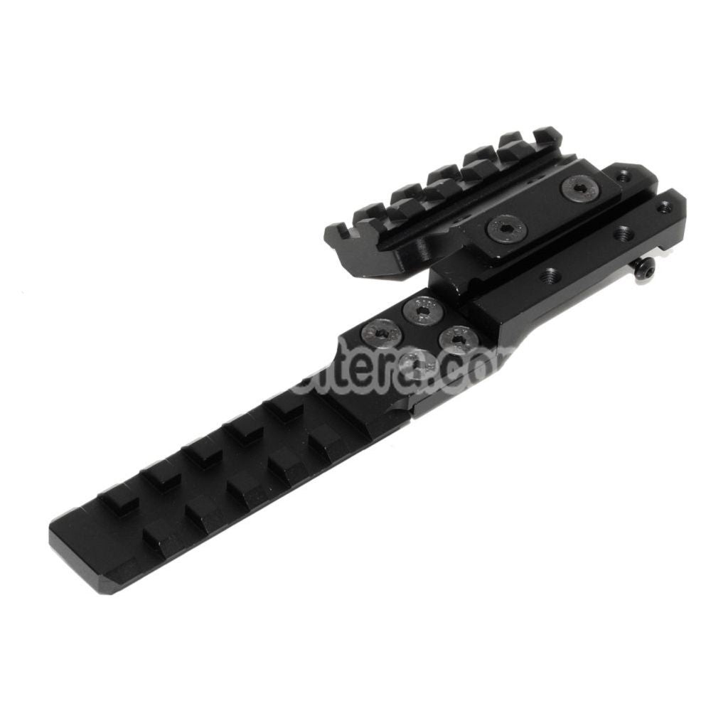 Airsoft PPS CNC Aluminum Rear Sight Extended Rail Mount Set For AK Series AEG Rifles