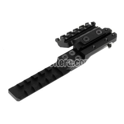 Airsoft PPS CNC Aluminum Rear Sight Extended Rail Mount Set For AK Series AEG Rifles