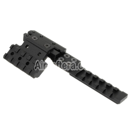 Airsoft PPS CNC Aluminum Rear Sight Extended Rail Mount Set For AK Series AEG Rifles