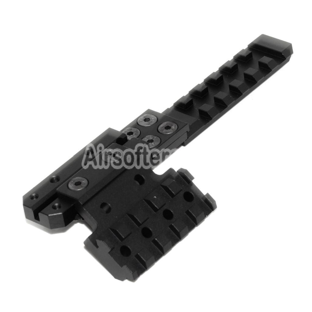 Airsoft PPS CNC Aluminum Rear Sight Extended Rail Mount Set For AK Series AEG Rifles