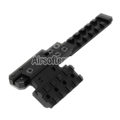 Airsoft PPS CNC Aluminum Rear Sight Extended Rail Mount Set For AK Series AEG Rifles