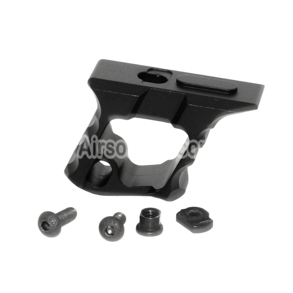 Airsoft 5KU HALO Style Handstop For KeyMod M-LOK Rail System Black