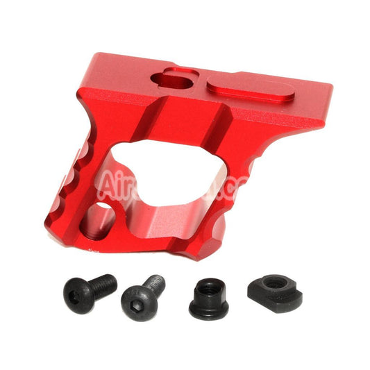 Airsoft 5KU HALO Style Handstop For KeyMod M-LOK Rail System Red