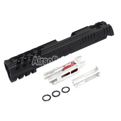 Airsoft 5KU CNC Aluminum Limcat Speed Cat Slide Set For Tokyo Marui Hi-Capa 5.1 1911 Series GBB Pistols Black