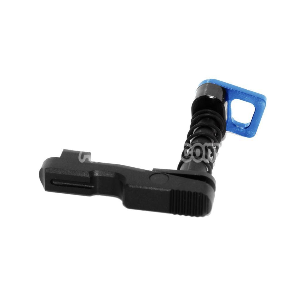 Airsoft CNC Aluminum Ambi Magazine Release Catch For Tokyo Marui M4 M16 Series AEG Rifles Black/Blue