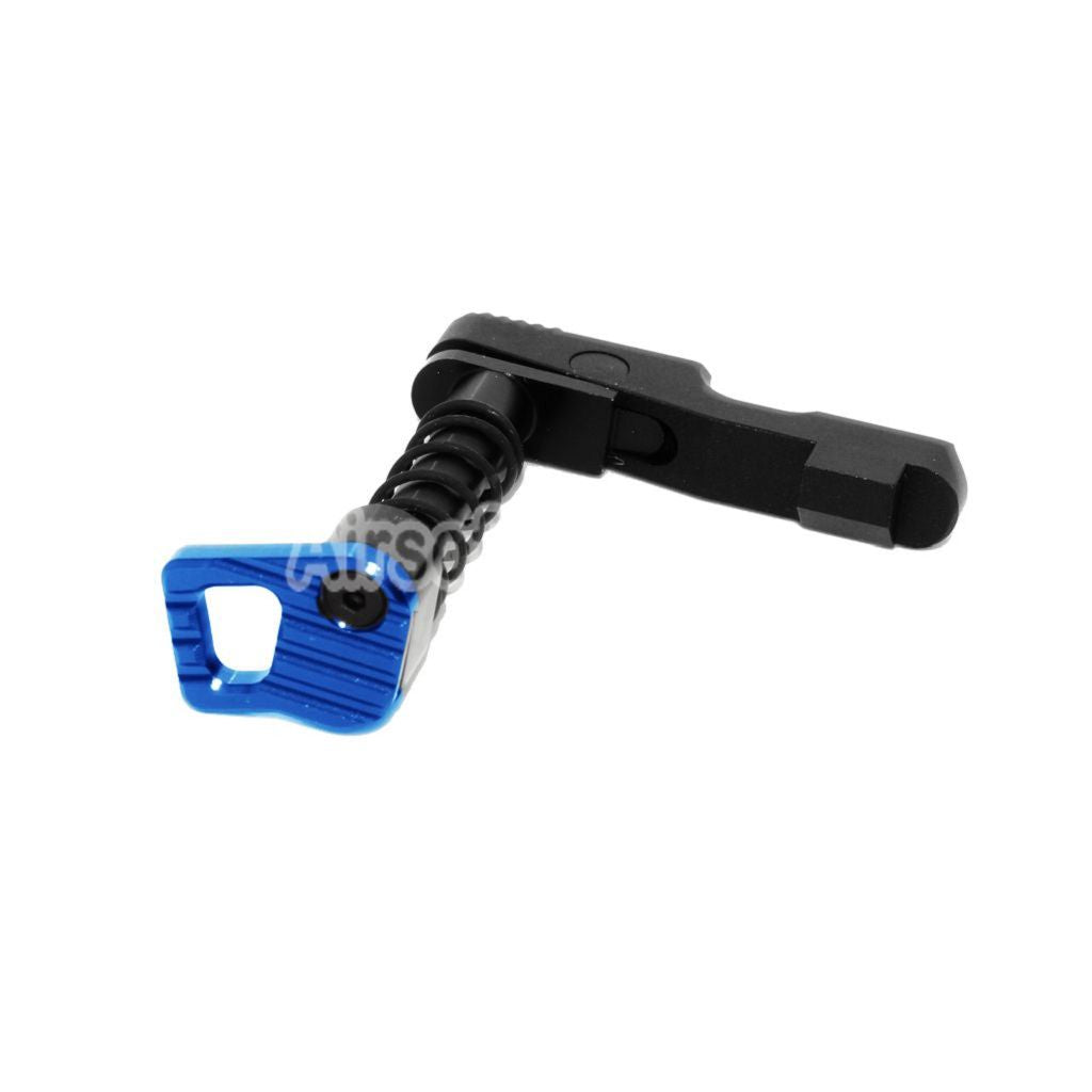 Airsoft CNC Aluminum Ambi Magazine Release Catch For Tokyo Marui M4 M16 Series AEG Rifles Black/Blue