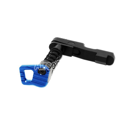 Airsoft CNC Aluminum Ambi Magazine Release Catch For Tokyo Marui M4 M16 Series AEG Rifles Black/Blue