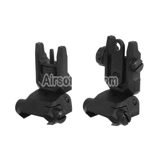 Airsoft CYMA Enhanced Polymer KRISS Vector Style Flip Up Front Rear Sight For 20mm 1913 Picatinny Rail AEG Rifles